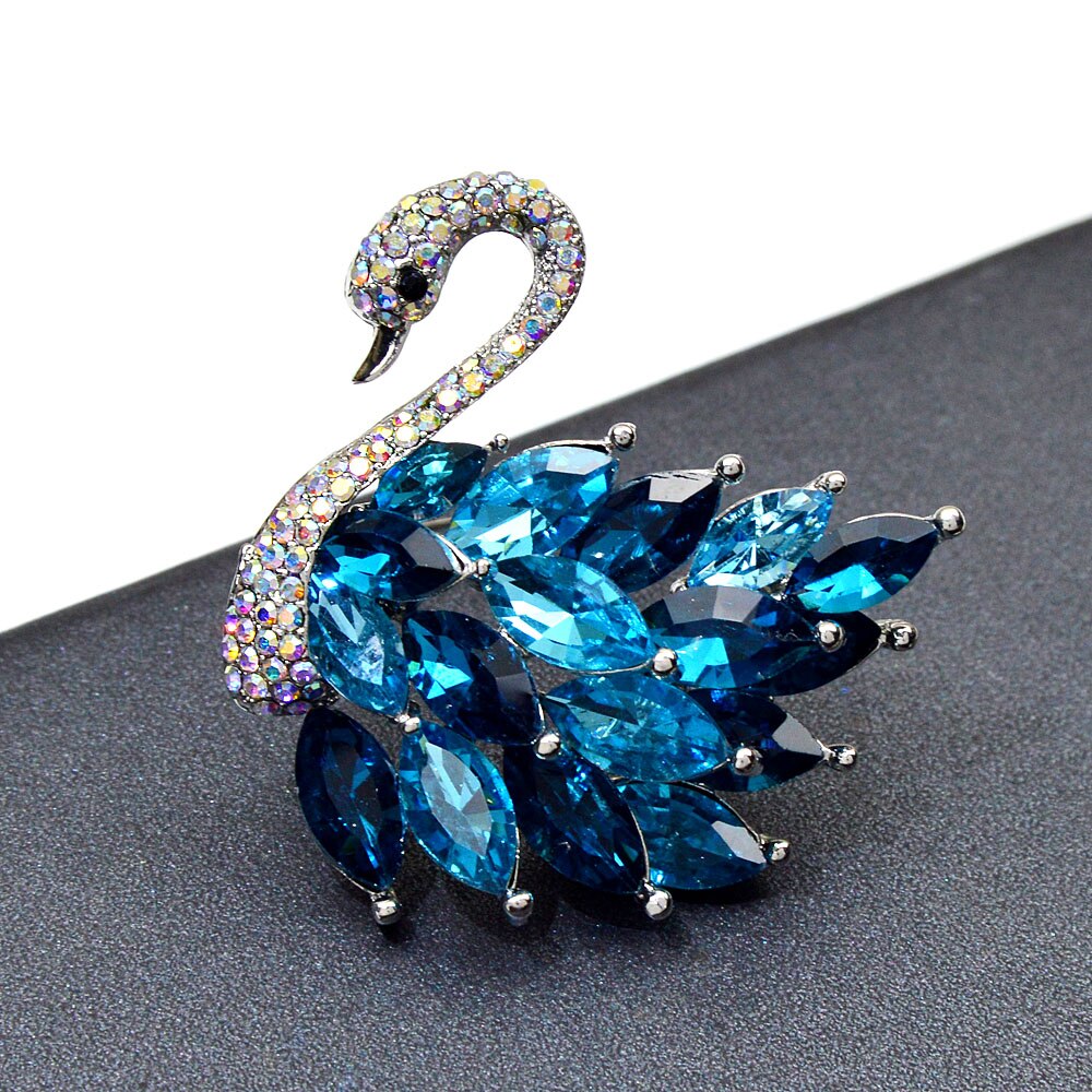 Graceful Swan Brooch