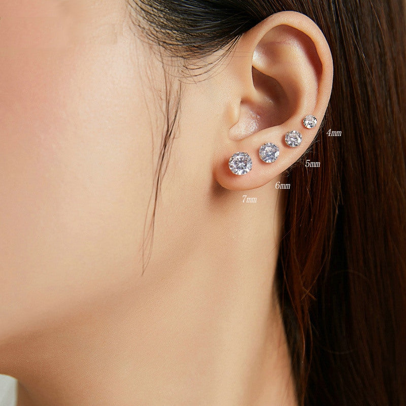 Cubic Zirconia Stud Earrings