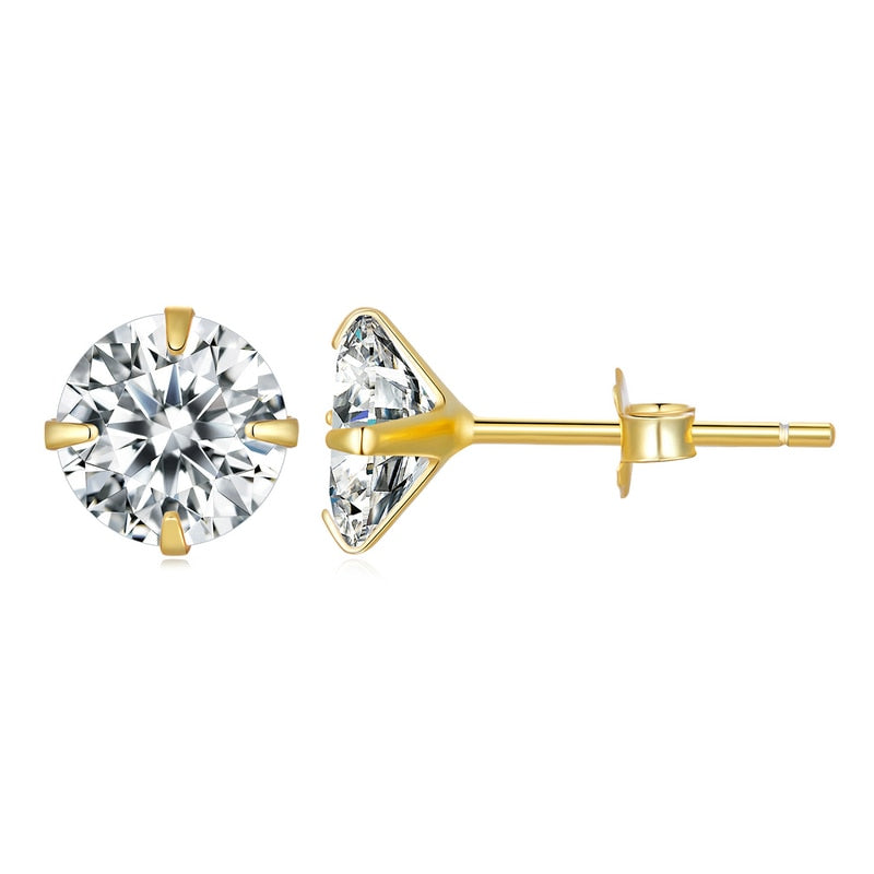 Cubic Zirconia Stud Earrings