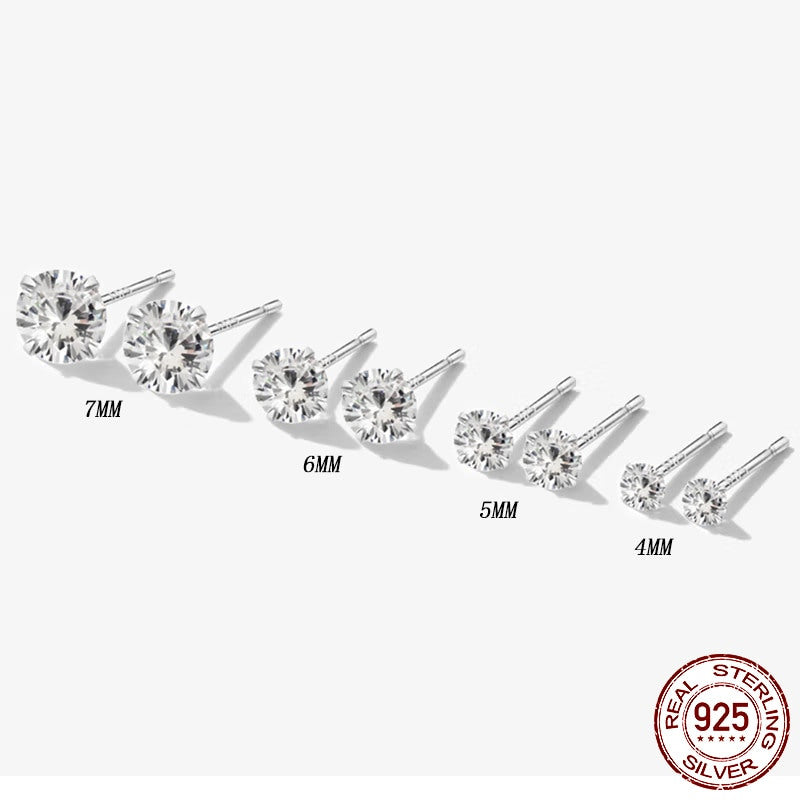 Cubic Zirconia Stud Earrings