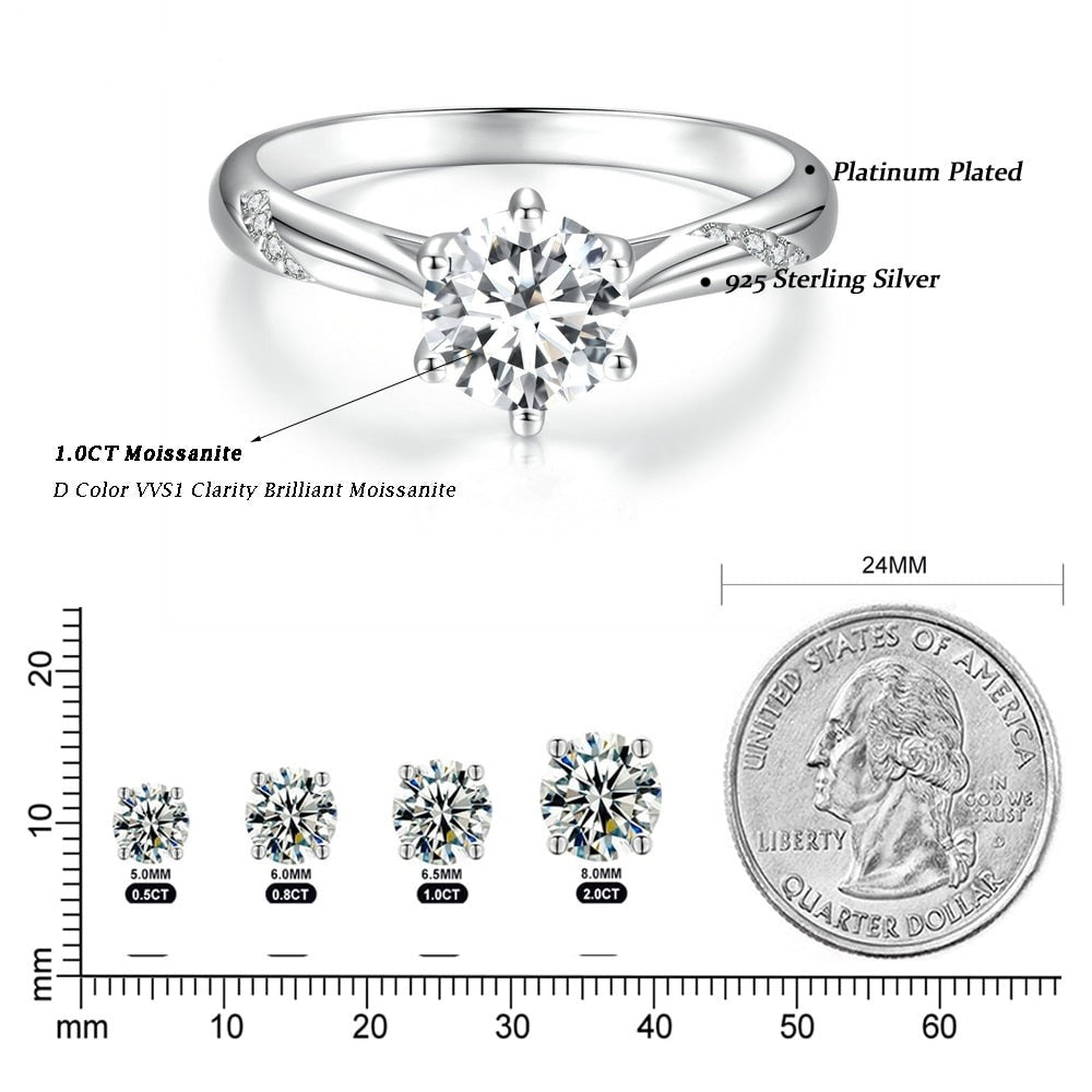 Luxurious Moissanite Ring