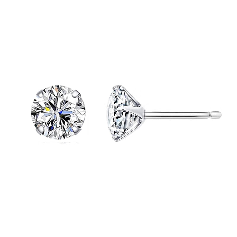 Cubic Zirconia Stud Earrings