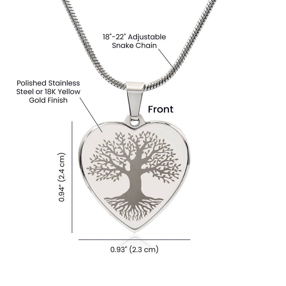 Heart Tree of Life Necklace