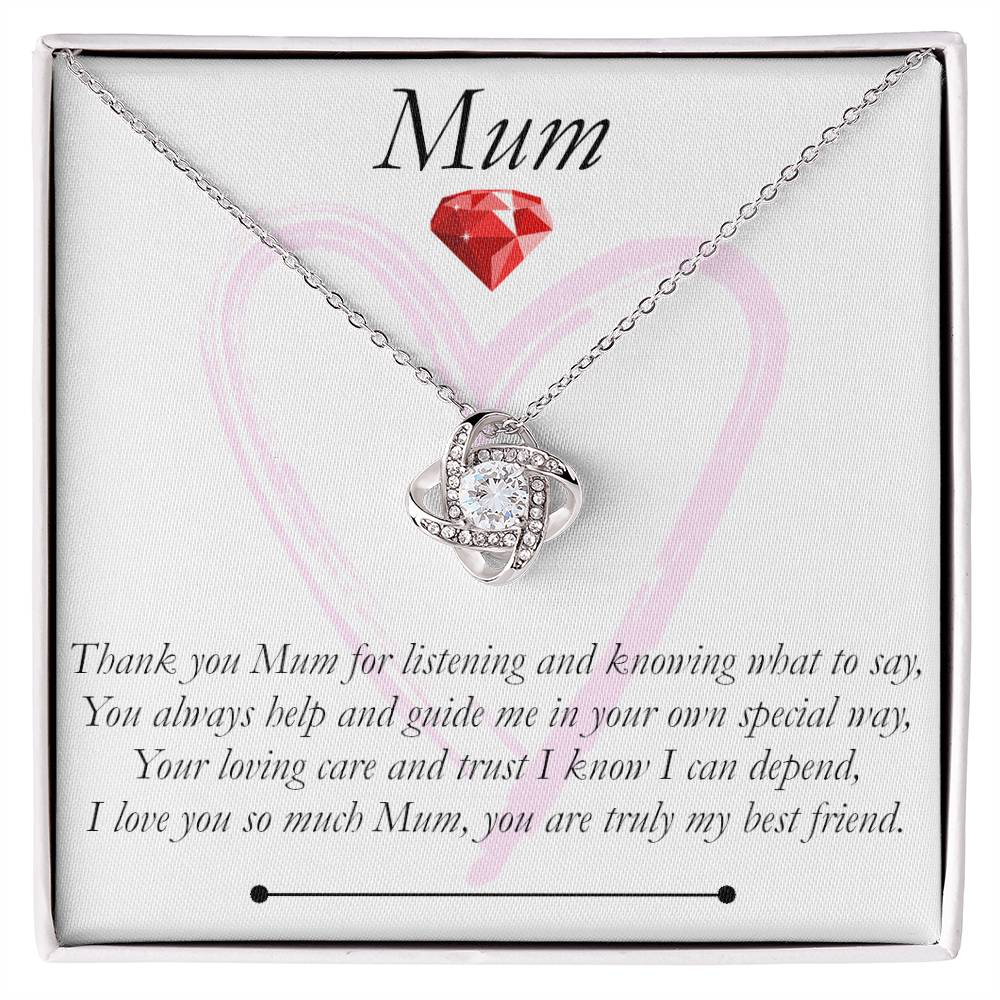 Mum Love Knot Necklace