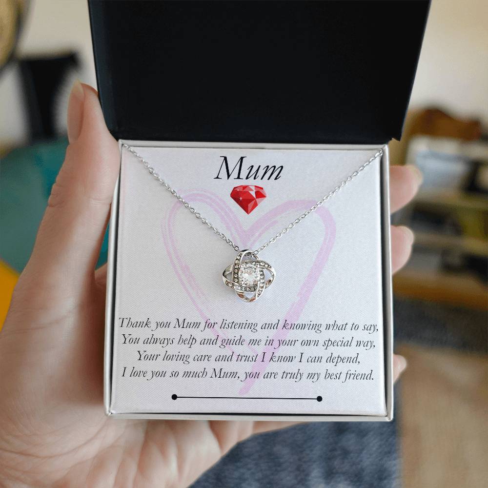 Mum Love Knot Necklace