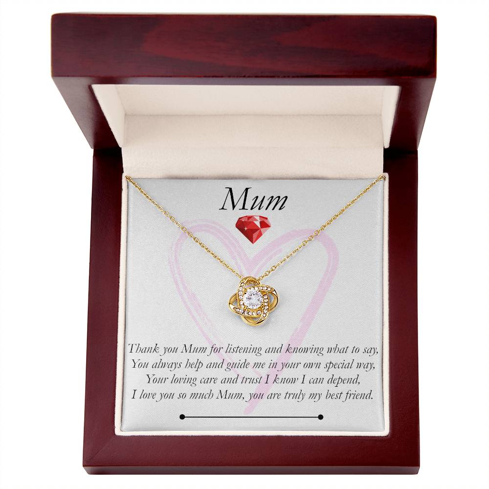 Mum Love Knot Necklace