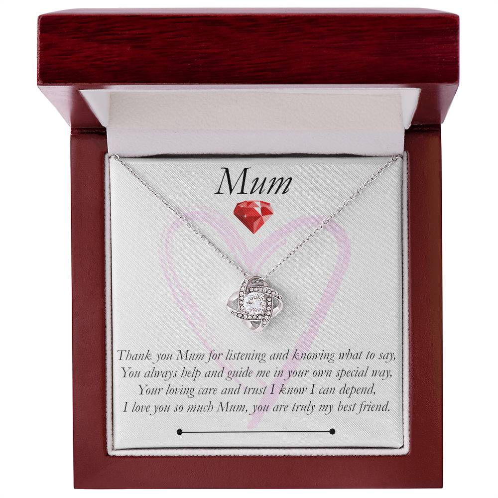 Mum Love Knot Necklace