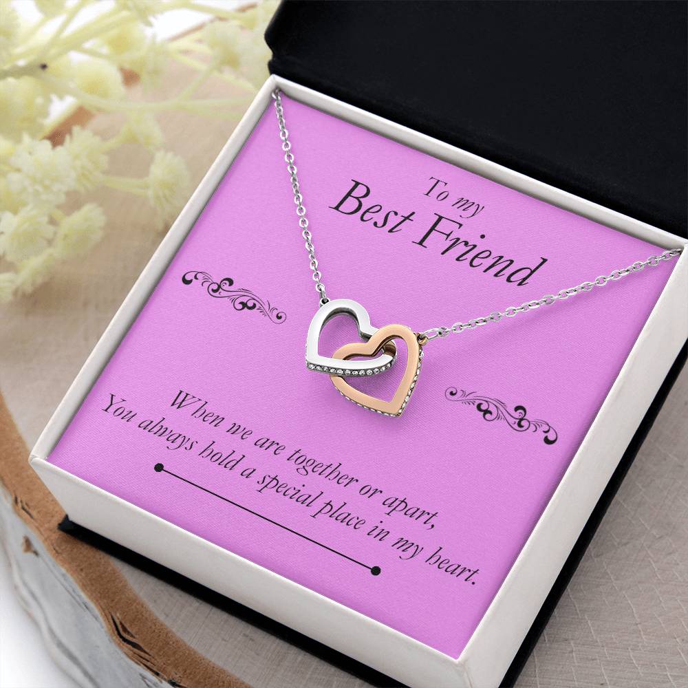 Best Friend Heart Necklace