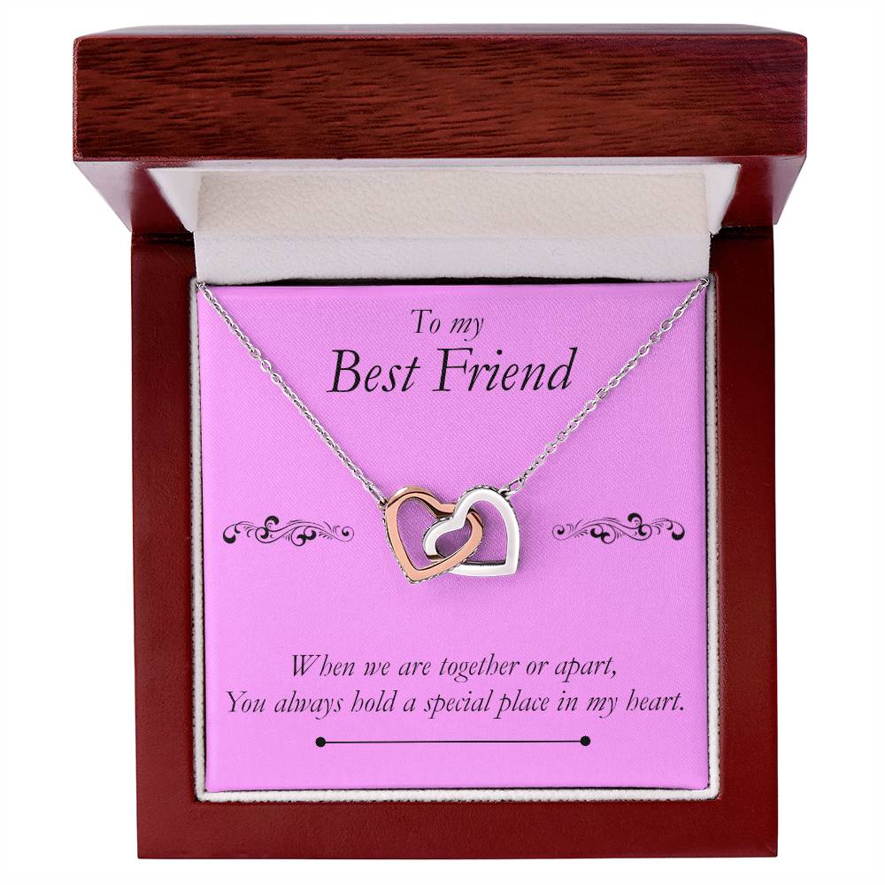 Best Friend Heart Necklace