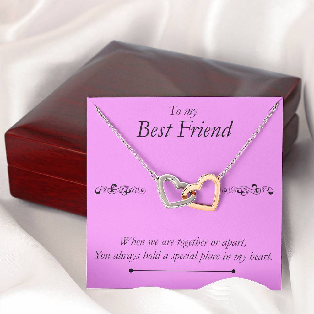 Best Friend Heart Necklace