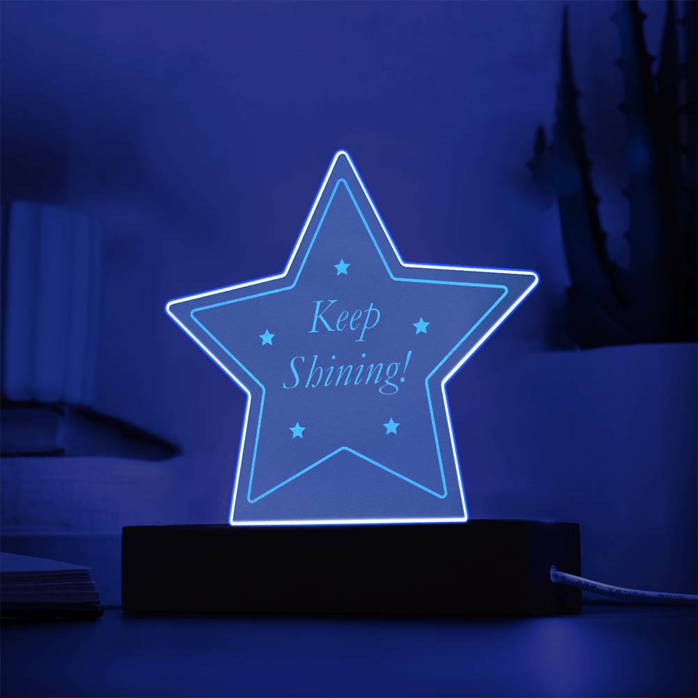 Keep Shining Star Plaque