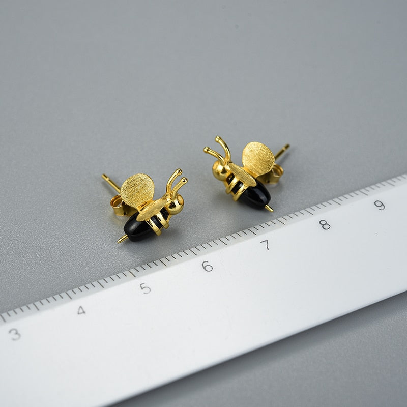 Honey Bee Stud Earrings