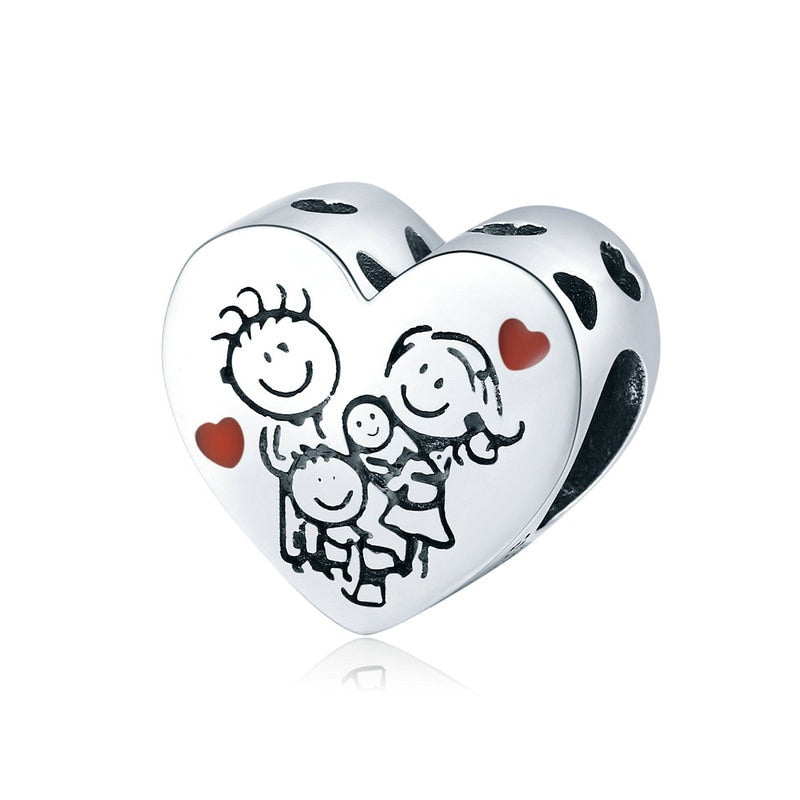 Loving Family Heart Charm