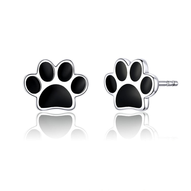 Stunning Animal Paw Print Stud Earrings