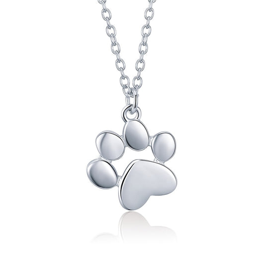 Stunning Pet Paw Print Pendant Necklace