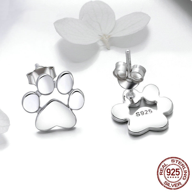 Stunning Animal Paw Print Stud Earrings