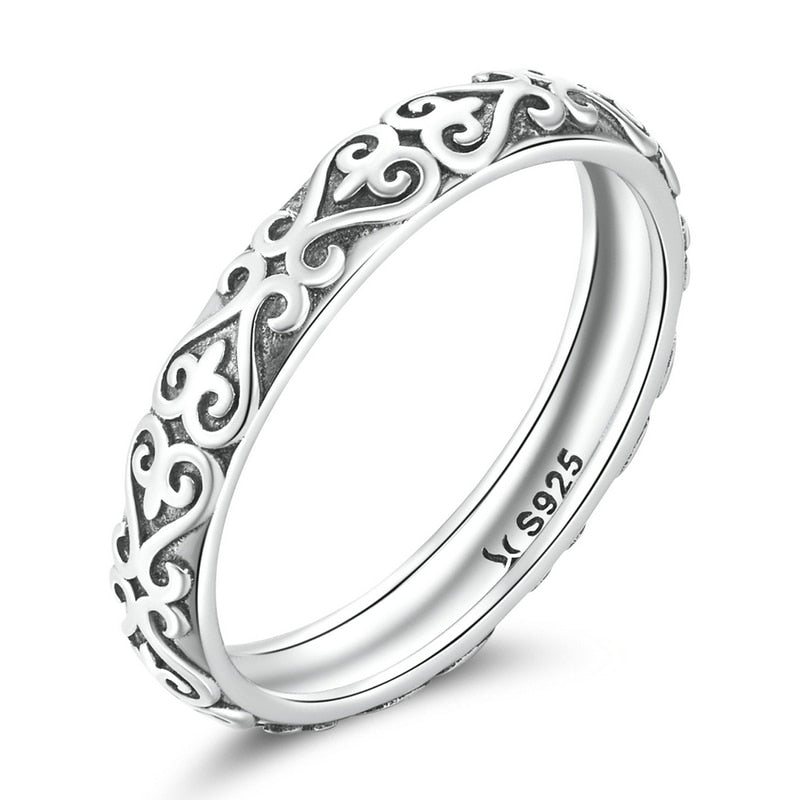 Vintage Embossed Pattern Ring