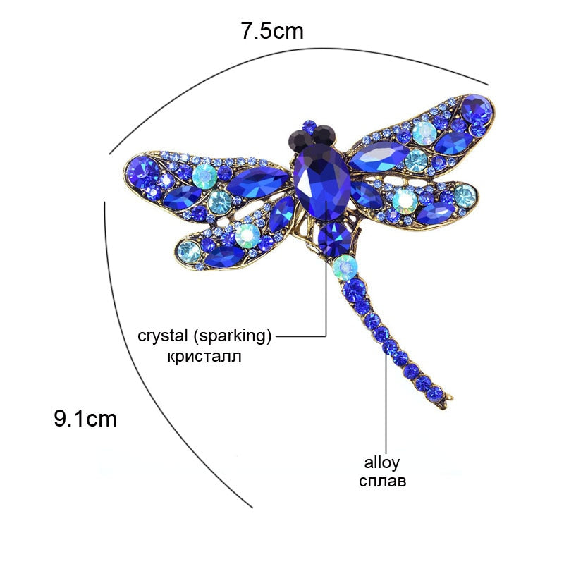 Elegant Dragonfly Brooch