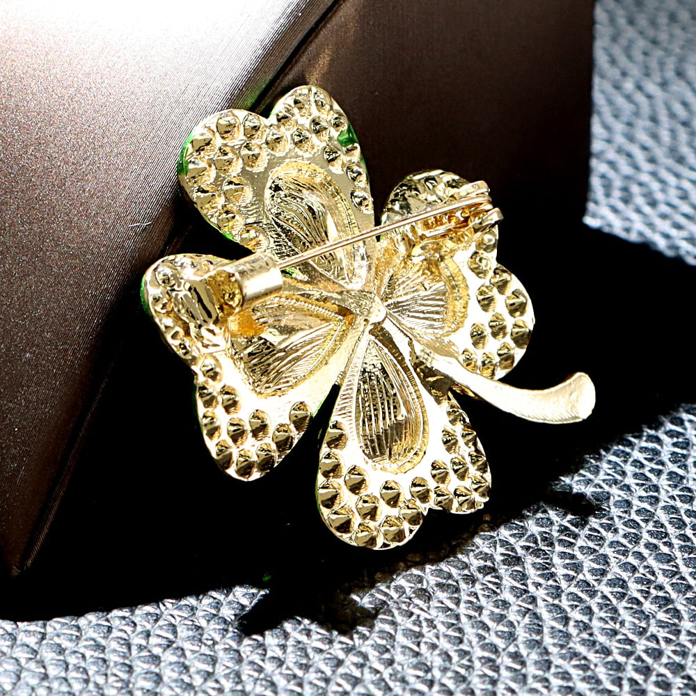 Stunning Clover Brooch