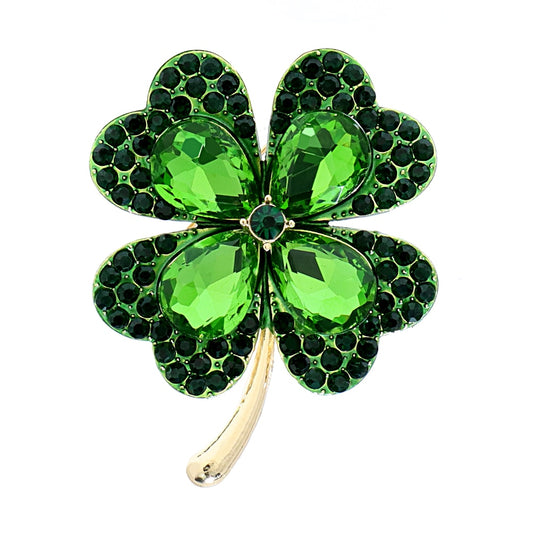 Stunning Clover Brooch